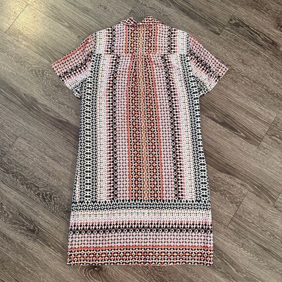 J. Crew Women's Multicolor Geometric Print Silk Dress - Picture 9 of 9